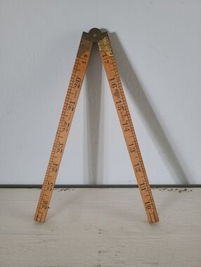 Vintage Stanley 66 1/2 Foldable Boxwood Ruler